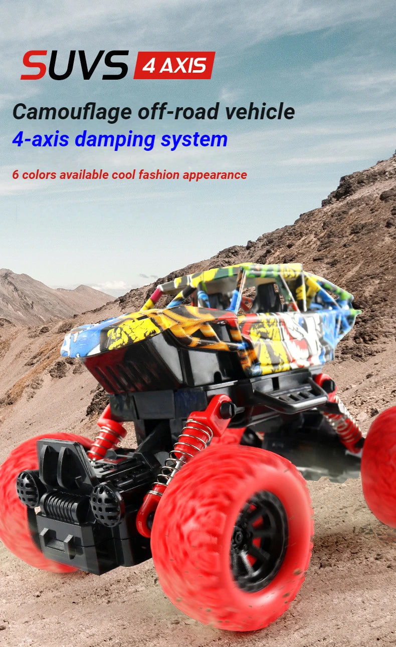 Children's toy car high-speed off-road vehicle outdoor toy off-road vehicle model inertia climbing stunt vehicle children's gift