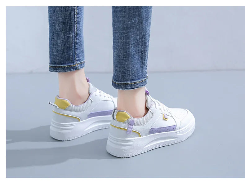 Fashion Women's Sneakers Platform Sports Shoes White running Sneakers Chunky Sneakers Shoes Tennis Female Basket