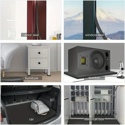 Self-adhesive Rubber Foam Roll Versatile Soundproofing Insulation Easy-Cut for DIY Ideal for Roofs Cars Noise Insulation Mats