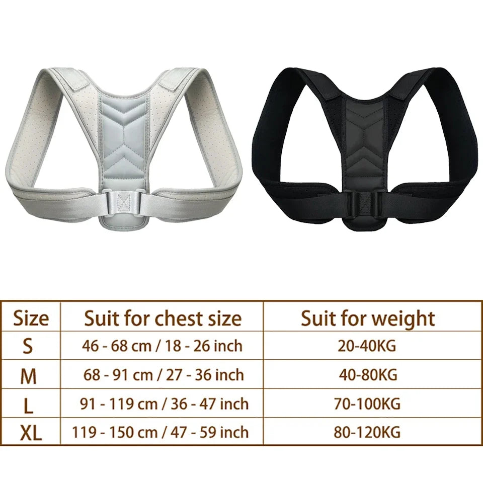 1Pc Back Posture Correction with Neck Support Training Equipment, Home Office Correction Posture, Shoulder and Back Protection