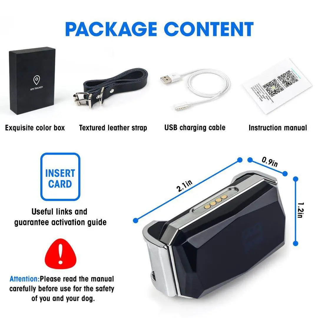 GPS Trackers IP67 Waterproof Pet Collar GSM AGPS Wifi LBS Mini for Pets Dogs Cats Sheep Cattle Tracking Locator GPS Accessories