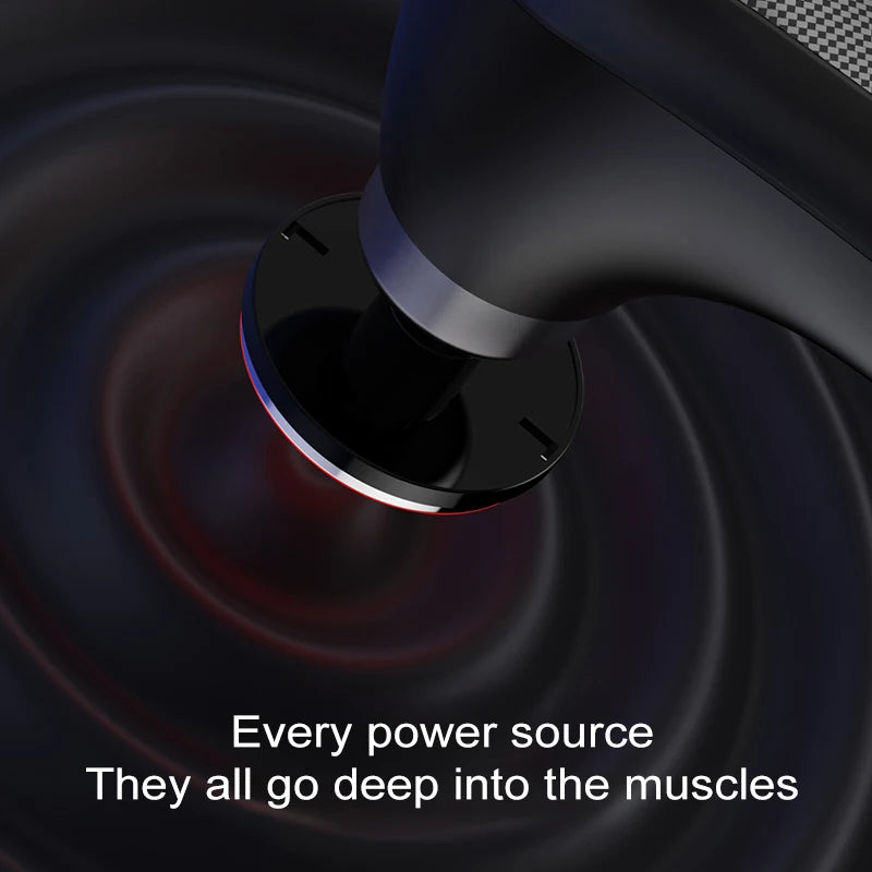 Portable Foldable Massage Gun Heat Cold Head Rotatable Design Professional Handheld Massager Whole Body Back Neck Muscle