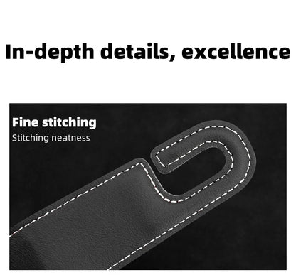 1pc car seat headrest hook, PU leather hook can hang storage box, wallet jacket, umbrella, grocery bag, internal accessories