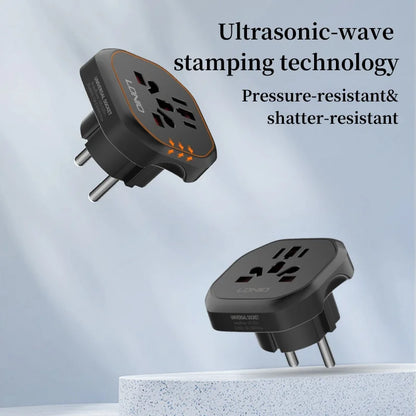 LDNIO Universal Travel Adapter EU Kr Plug Adaptor To Universal European To American Plug 48mm Converter For Travel Accessories
