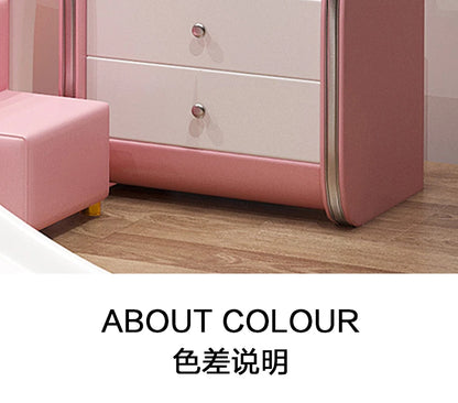 150X200cm Modern Childrens cartoon girl princ ess bed pink queen size bed frame full  double bed complete bedroom furniture