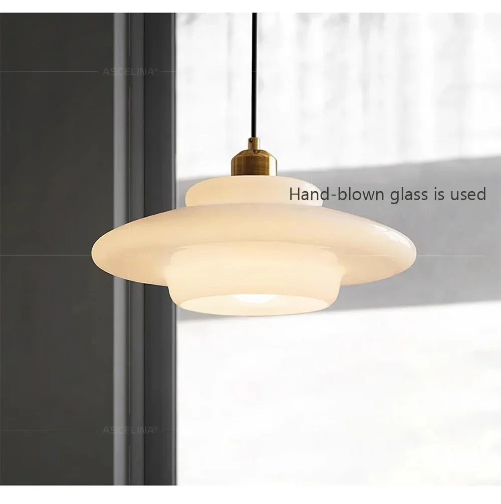 Nordic  Glass Pendant Lamp Art Decorative Dinning Room Lamp Kitchen Island Bedrrom Bedside LED E27 Modern Light Fixtures