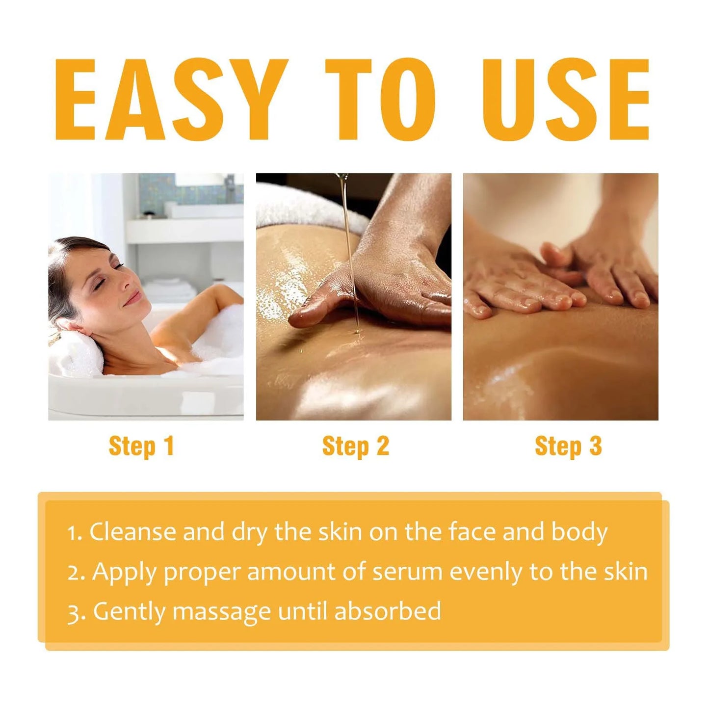 Hyaluronic Acid Vitamin C AHA Face Serum Dark Spots Corrector Shrink Pore Moisturizing Brightening Repair Lighten Body Skin Care