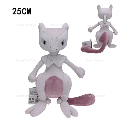 2 Styles Pokemon Plush Mewtwo Green Purple Shiny Mewtwo Soft Anime Stuffed Toys Pocket Monster Doll Soft Stuffed Toys Children