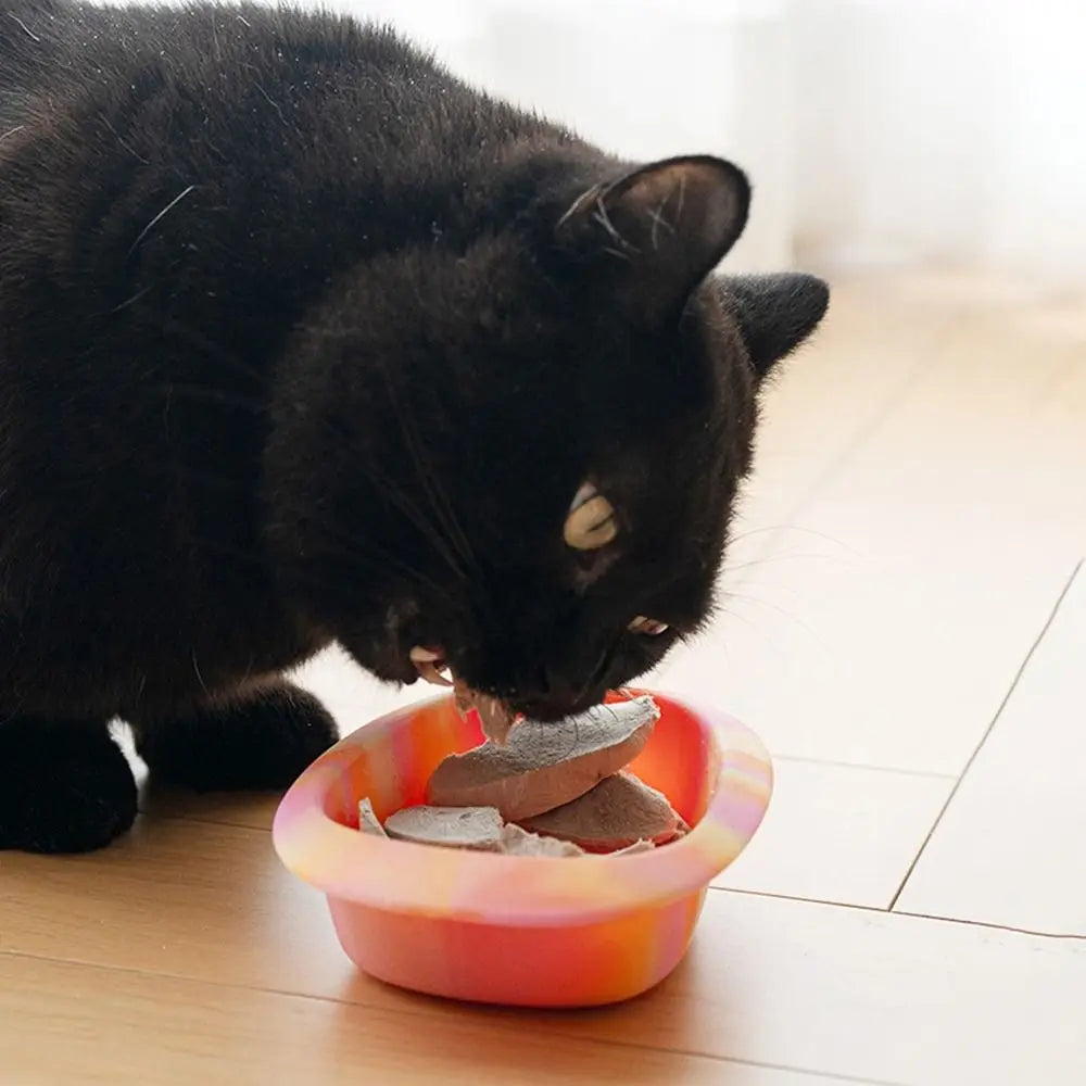 Silicone Pet Slow Food Bowl Help Healthy Multiple Colors Pet Licking Pad Anti Overturning Anti Knock Pet Bowl for Dogs and Cats