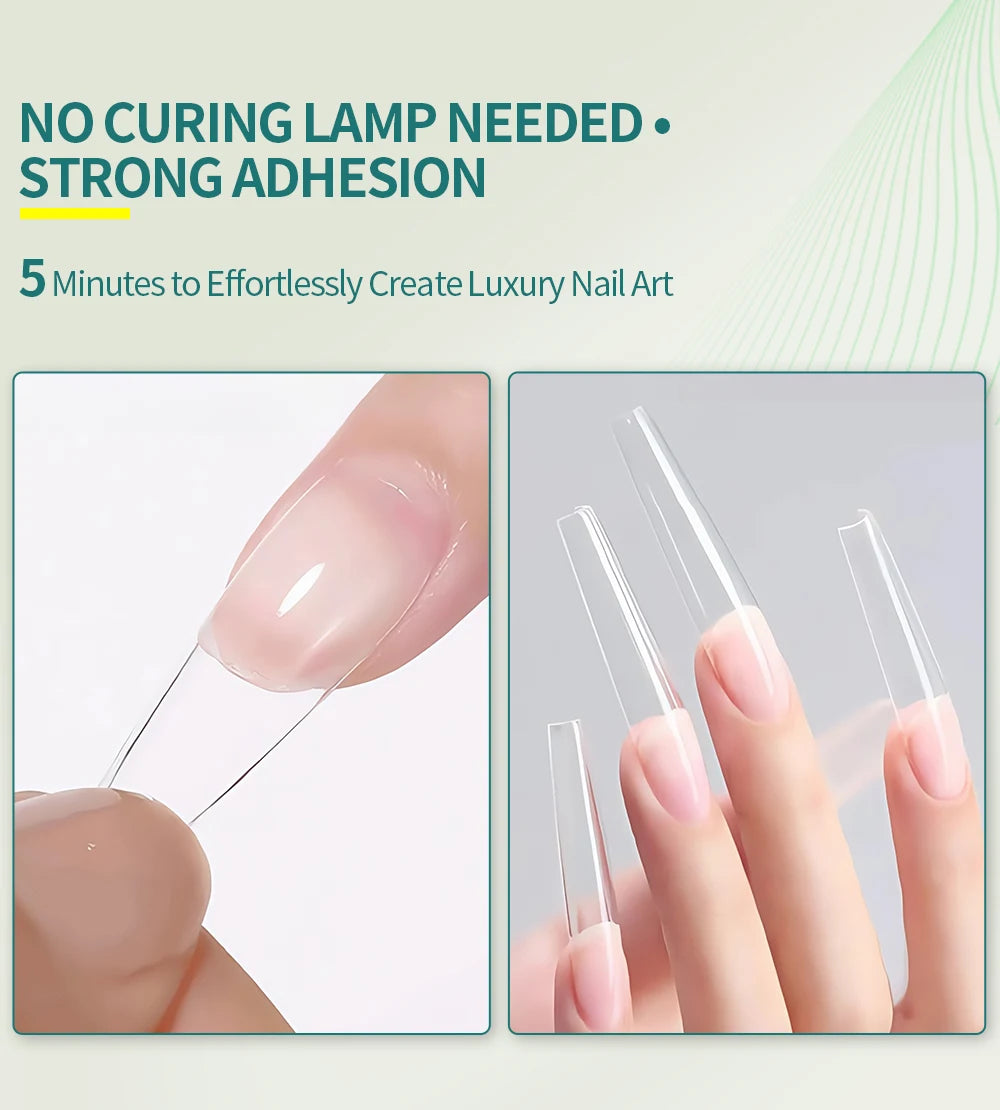 Nailpop Press On Nail Glue Super Strong Long Lasting Fast Drying No UV Lamp Needed Hypoallergenic Gentle Adhesive for Fake Nails