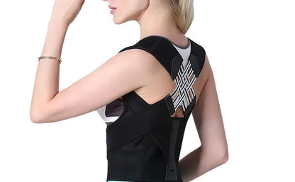 Magnetic Therapy Back Posture Corrector With Adjustable Shoulder Support For Sitting Posture Correction Breathable And Shaping