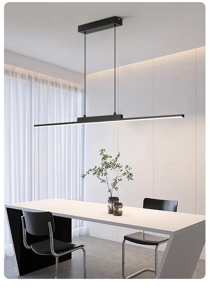 Dining hanging Chandelier  Modern Strip Pendant  Light For Kitchen Office Bedroom Hang Light Home Décor Lighting Fixtures