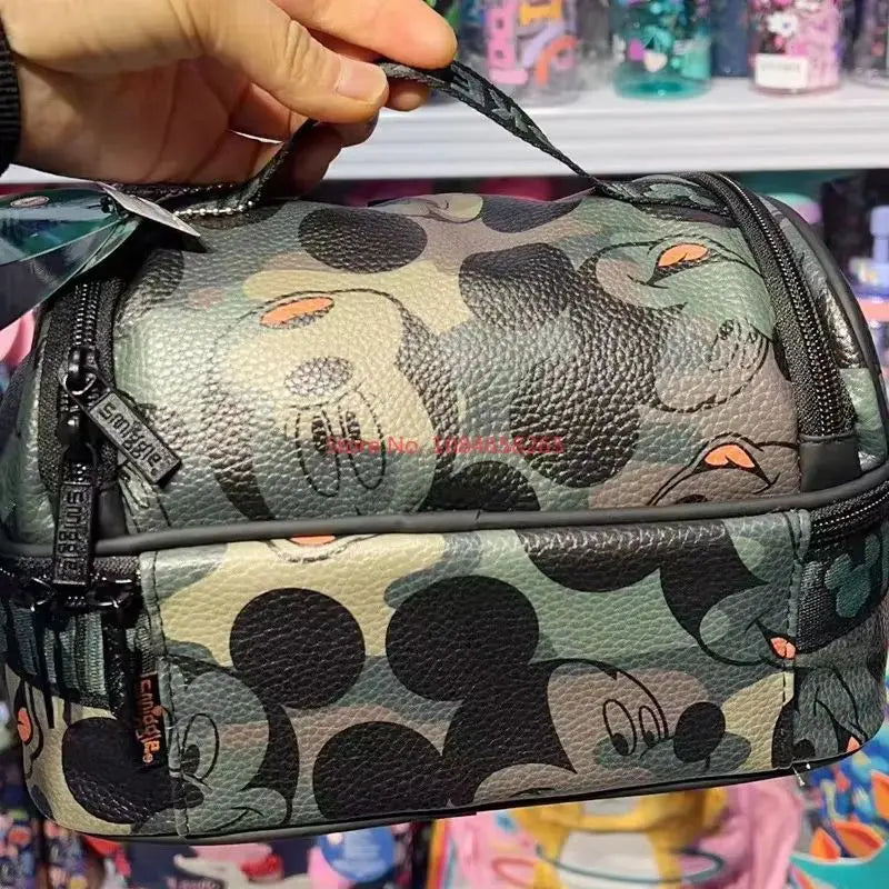 Genuine Australian Smiggle Schoolbag Cute Army Green Mickey Student Children's Large Capacity Backpack Meal Bag Student Gift