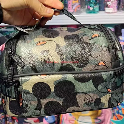 Genuine Australian Smiggle Schoolbag Cute Army Green Mickey Student Children's Large Capacity Backpack Meal Bag Student Gift