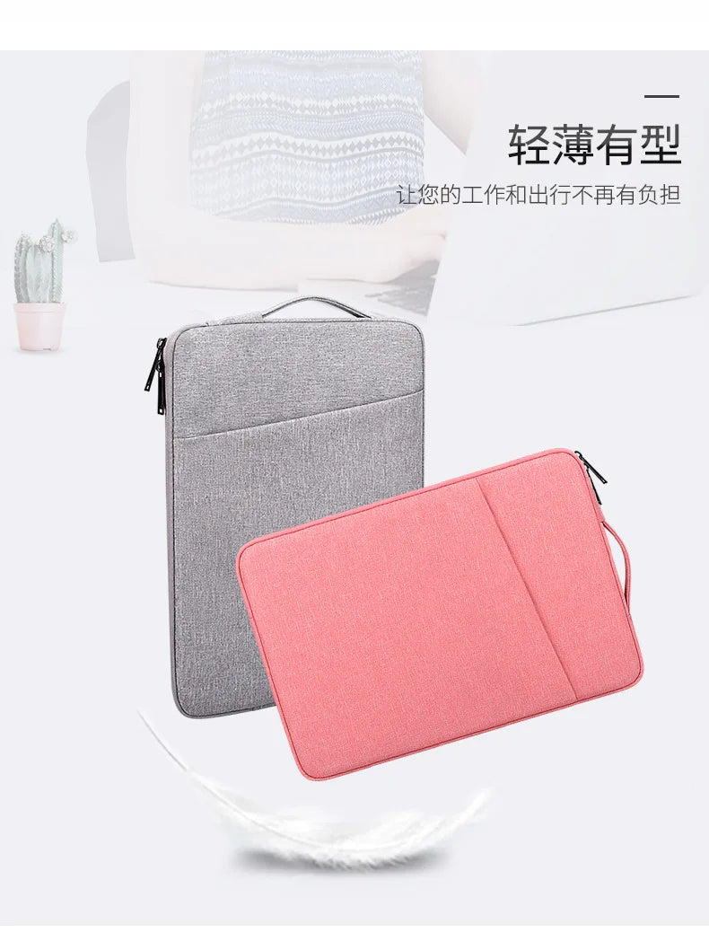 Laptop Bag Sleeve Notebook Case For 13.3 14 15 15.6 inch HP Acer Xiami ASUS Lenovo Macbook Air Pro 13 16 Waterproof Laptop Cover