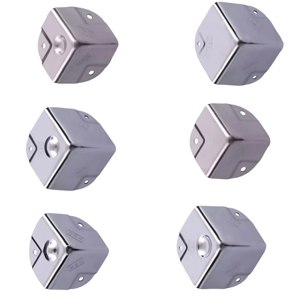 4 Pcs Stainless Steel Corner Protectors Decorative Edge Guards For Furniture Box Wrap Table Guard Hardware Brackets
