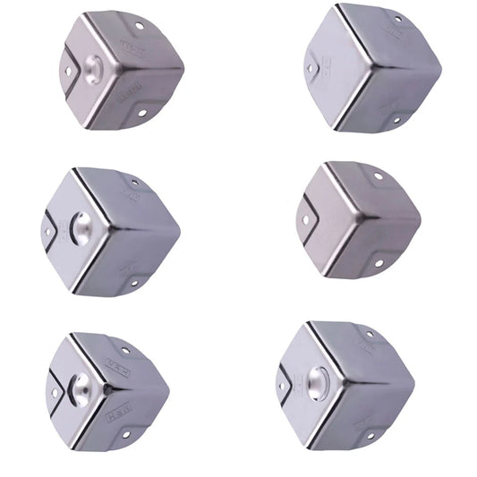 4 Pcs Stainless Steel Corner Protectors Decorative Edge Guards For Furniture Box Wrap Table Guard Hardware Brackets