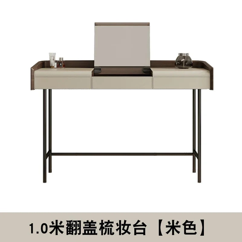 Living Room Vanity Table Nail Makeup Drawers Bedroom Storage Luxury Dressing Table European Mesa De Maquillaje Trendy Furniture