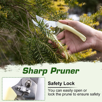 Gardening Tools Set Including Garden Shear Claw Gardening Gloves Cultivator Transplant Trowel Soil Scoop Outdoor Planting Tools