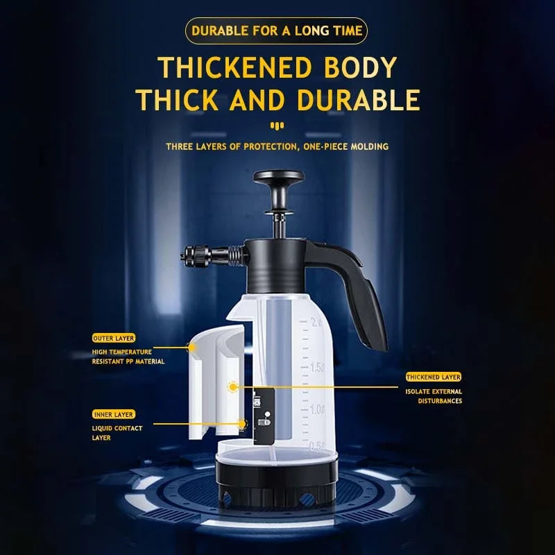 Car wash watering can Pet bath foam watering can for household car 2L spray watering can watering sprayer hand press sprayer