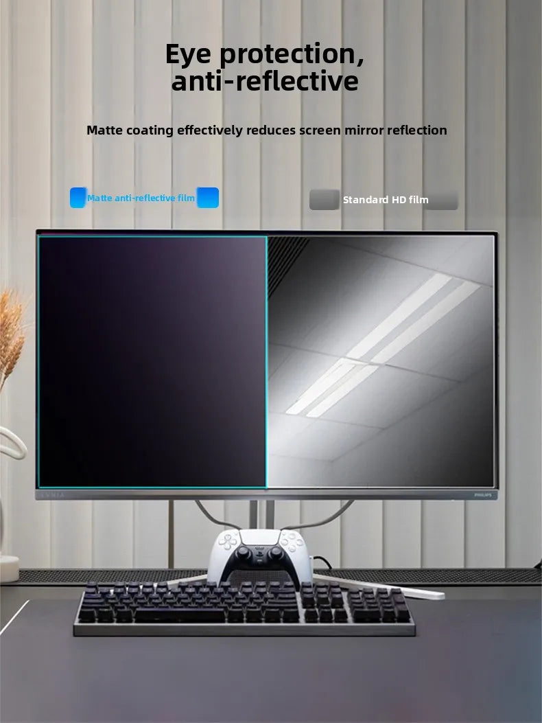 Blue Light Bloing Cuter Screen Protector Anti Reflective Eye Protection Film Desktop 24 Inch Radiation Free Static Absor...