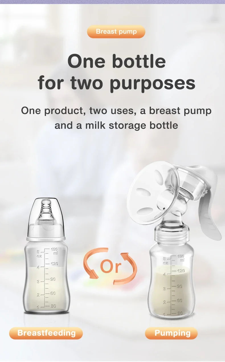Popular baby breast pump, manual breast pump, breast milk bottle breast pumppostpartum product, breast pump without bisphenol A