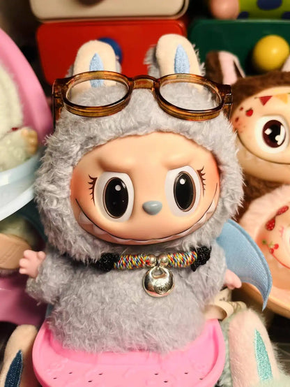 17cm Labubu Color Metal Bracelet Labubu Exquisite Eye Makeup Stickers Eyelash Stickers Vinyl Doll Diy Accessories