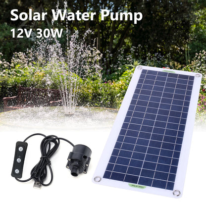 19W 800L/H Fountain Panel Pump Garden Decorative PET Solar Panel Water Pump Watering System with Adjustment Switch Kits for Pool