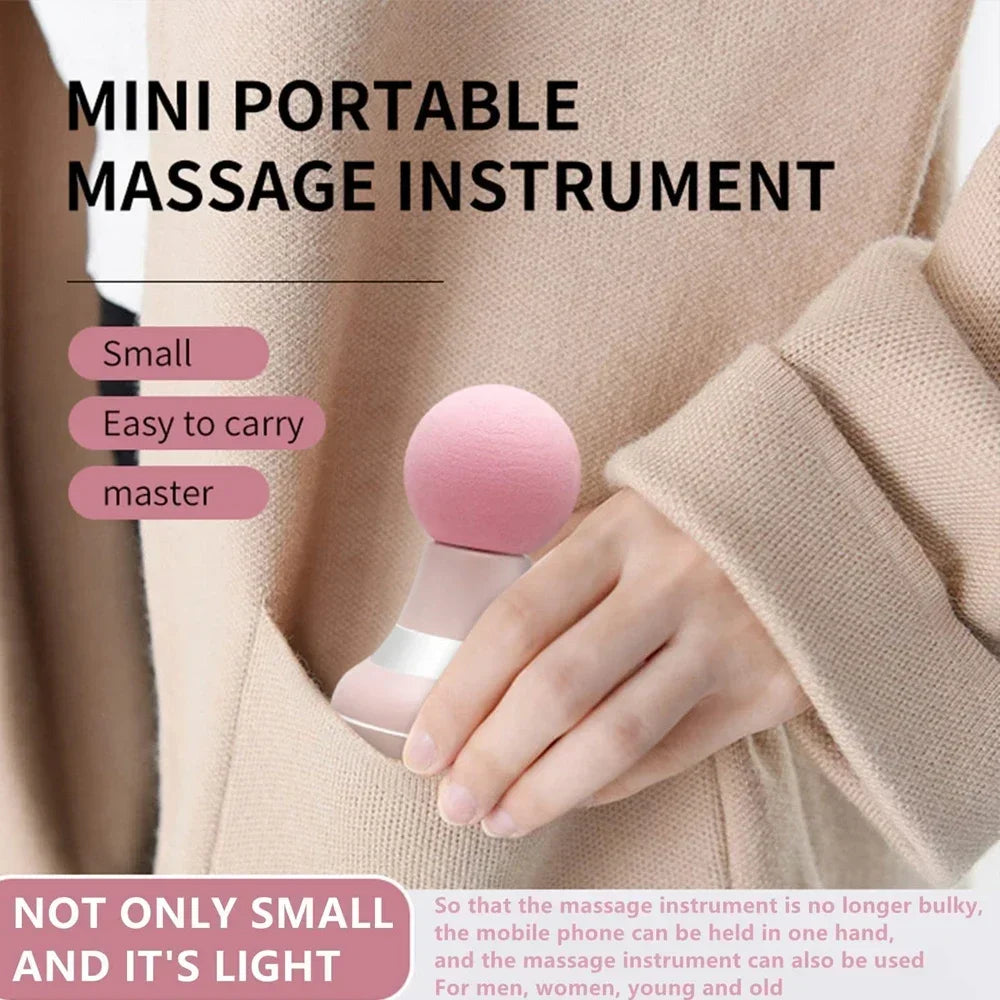 Mini Portable Massage Gun Deep Tissue Percussion Handheld Muscle Massager for Athletes Body Back Pain Relief