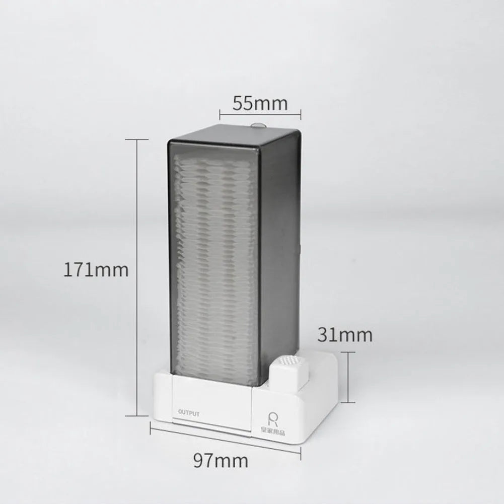 Automatic Cosmetic Makeup Cotton Box Press Type Cotton Pads Dispenser Wall Hanging Makeup Cotton Organizer Container Dispenser