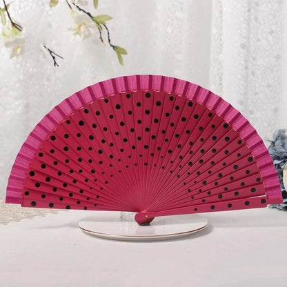 367A Flamenco Spanish Folding Hand Fan Fan for Dance Parties Wedding Decorations