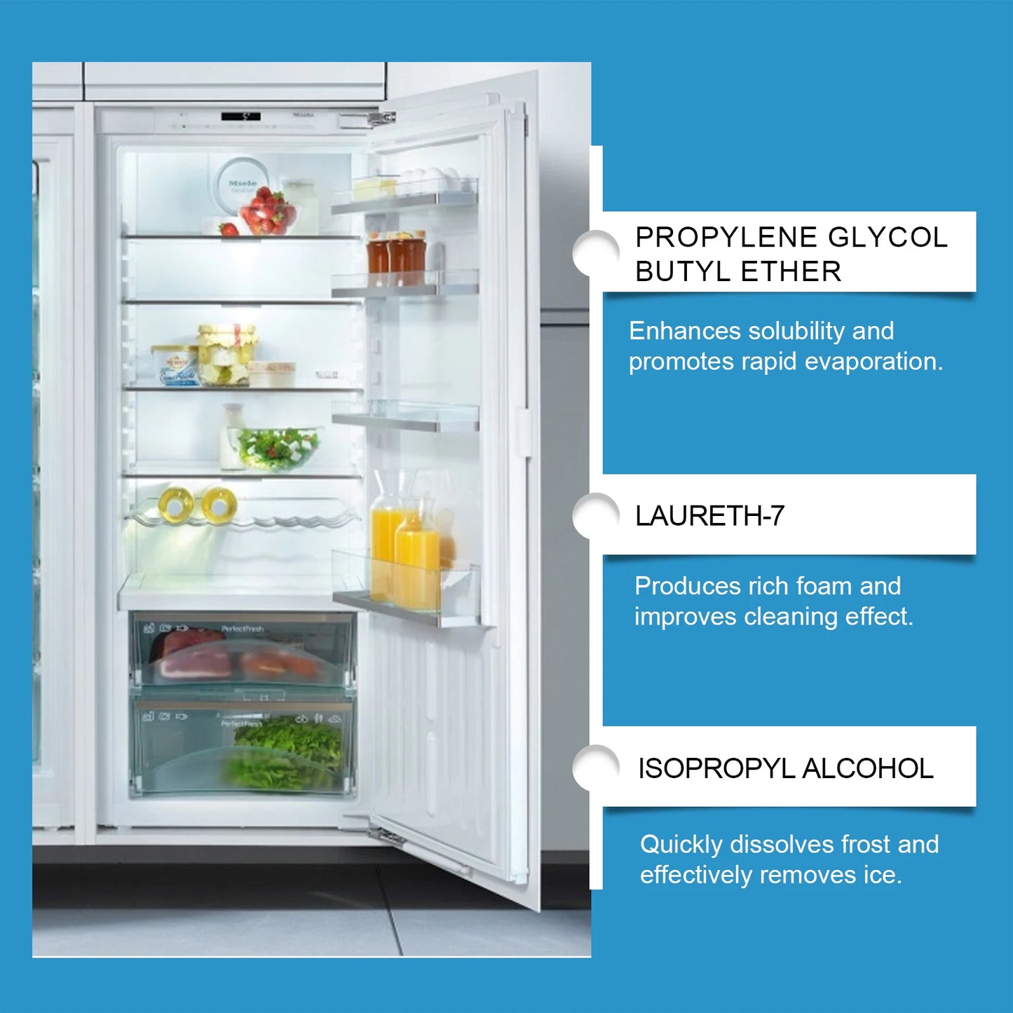 Jakehoe Fridge Defrosting Spray 120 ml Freezer Defrosting Agent And Deicing Spray Easy Defrosting, Saves Electricity and Odour