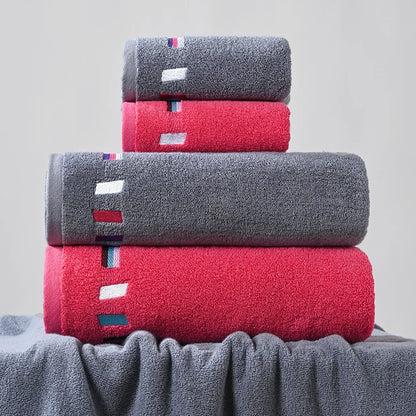 100% Cotton Large Bath Towel Adult Bath Towel Sweat Absorbent Bath Towel Colorful Bath Towel Set Large Size Bath Towel