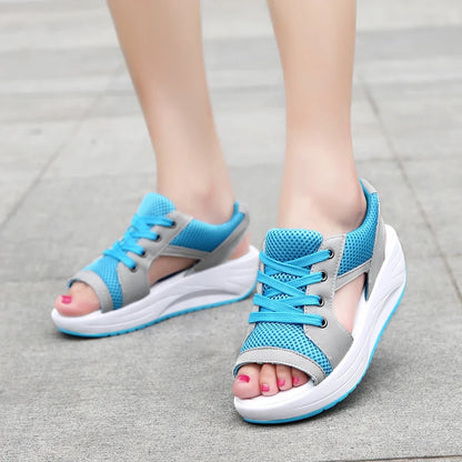 Women Sandals 2023 New Lady Platform Chunky Sandals Comfortable Women's Sandals Open Toe Casual Summer Sports Shoes