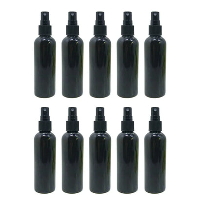 10pcs Black PET Spray Bottle Travel Portable Refillable Perfume Aqueous Emulsion Liquid Make Up Container Atomizer 100ml