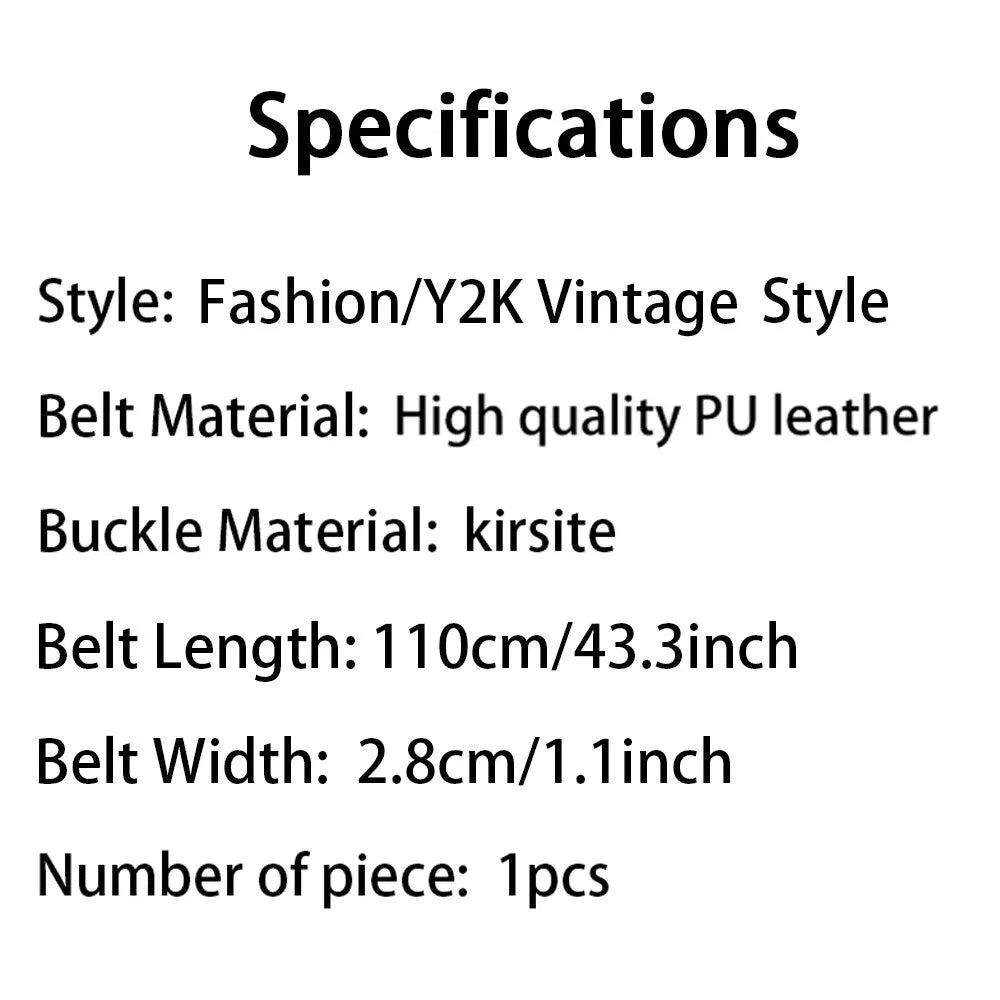 Women's Belt Fashionable Rivet Thin Belt Personalized Needle Buckle Belt Street Trend Punk HipHop Style Y2K Belt With Jeans Belt
