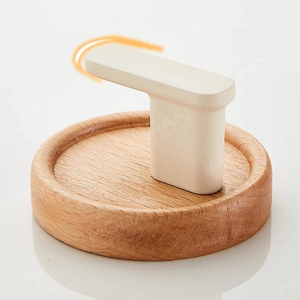 Self Adhesive Wall Hooks Walnut Hanging Hooks For Kitchen Bathroom Solid Hook Coat Storage Hook Home Towel Key Bag Decor Holder