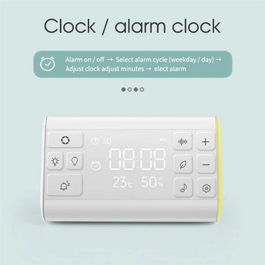 CABE-Private Model White Noise Machine Sleep Aid White Noise Breathing Light White Noise Alarm Clock Sleep Aid