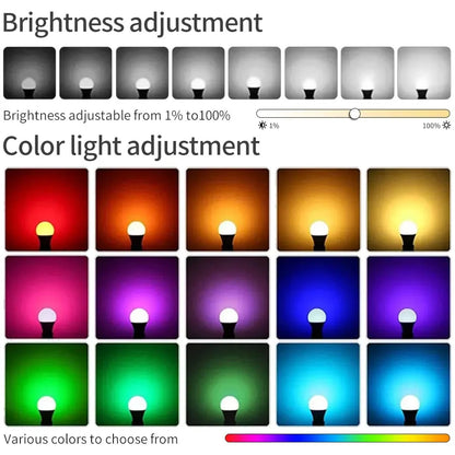 Smart Led Bulbs E27 Tuya Smart Life Bluetooth App Control 220V 110V RGB Lights Ampoules Home Decoration Spotlight Bombilla