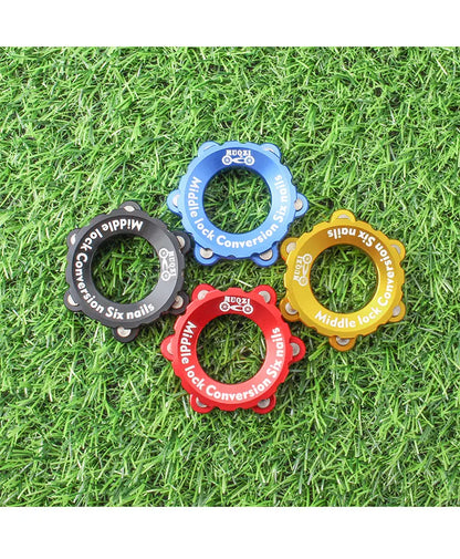 MUQZI Center-Lock Hubs To 6-Bolt Disc Brake Rotor Adapter Hubs Centerlock Converting Mount Adapter