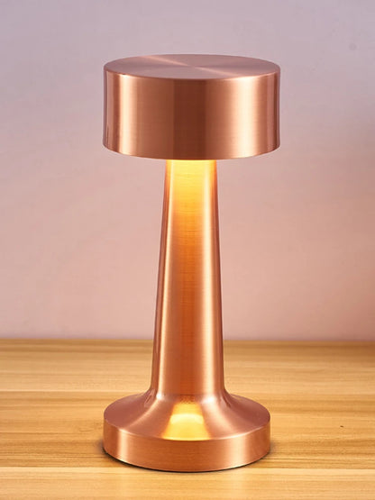 LED Touch Table Lamp Desktop Night Light Rechargeable Cordless Decor Lamp for Restaurant Hotel Bar Bedroom Bedside Light Lamp