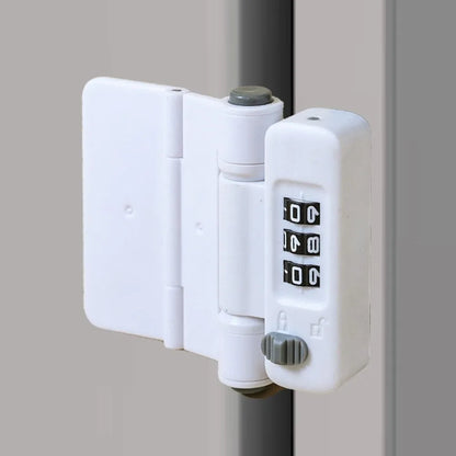 Baby Safety Drawer Lock password Anti-Pinching Hand Cabinet Drawer Locks Plastic White Safety Buckle for Kids Protection