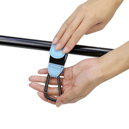 1/2pcs PU Leather Baby Bag Stroller Hook Pram Rotate 360 Degree Rotatable Cart Organizer Pram Hook Crochet Stroller Accessories