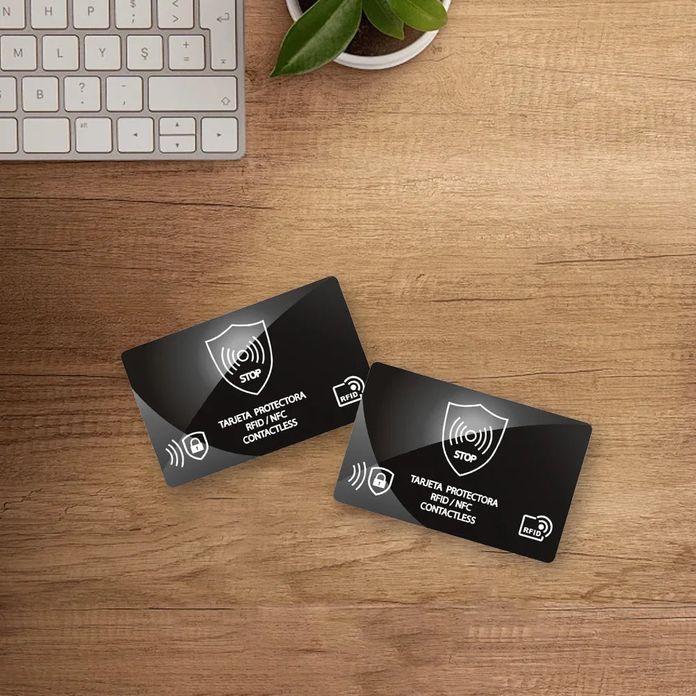 5/10PCS RFID Blocking Cards NFC Debit Credit Card Passport Protector Blocker Set Smart Anti-theft Design RFID Blocker