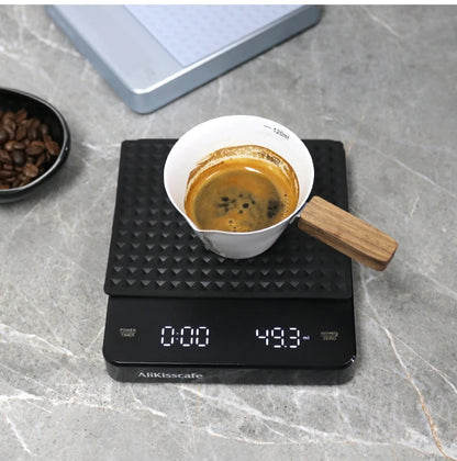 Espresso Scale With Timer Digital Usb 3kg Electronic With Pad High Precision Portable Barista Tools Home Coffee Accessories