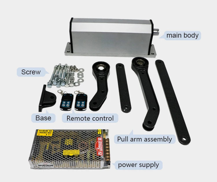 Popular Small Electric Swing Automatic Door Closer No Need Hand Side Mount Garage Door Opener For Home Courtyard Or Community