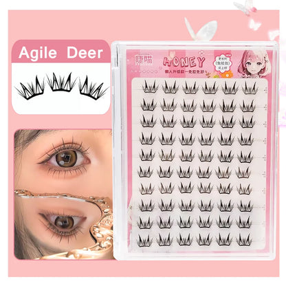 Lashprofessor Glue-Free DIY Self-adhesive False Eyelashes Self-adhesive Reusable DIY Segmented Lashes No-Glue DIY Cluster Lashes
