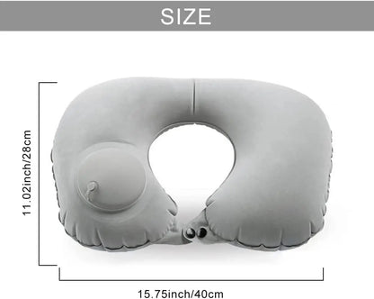 1pc Travel Pillows Airplanes Inflatable Super Light Portable Neck Pillow U-Shape Automatic Inflatable Cervical Vertebr Pillow