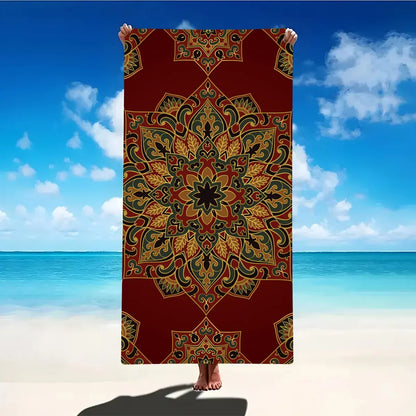 1PC Beach Towel Boho Design Bath Towels Extra Large Sand Free Quick Dry Travel Towels Gifts For Yoga Sports Adults