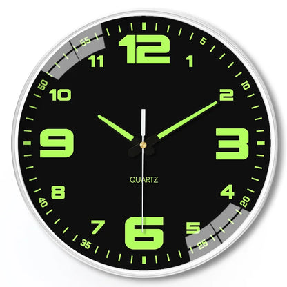 Luminous Digital Clock Living Room Wall Clock 8 inch 20cm Mute Clock Wall Clock Simple Stereo Clock